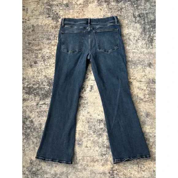 Madewell Mid Rise Kick Out Jeans Women's 31 Blue Denim Medium Wash Flare (33x28) - Picture 4 of 13